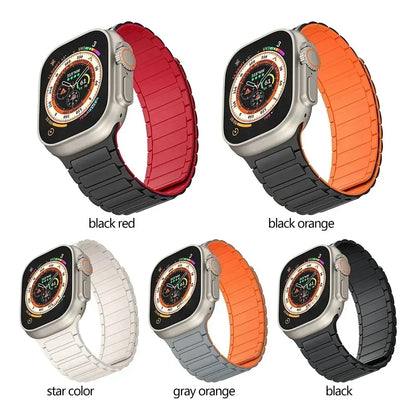 Magnetic Loop Silicone Bracelet iWatch sultra 2 strap