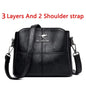 Casual Handbag Soft Leather Shoulder Crossbody Bags for Women