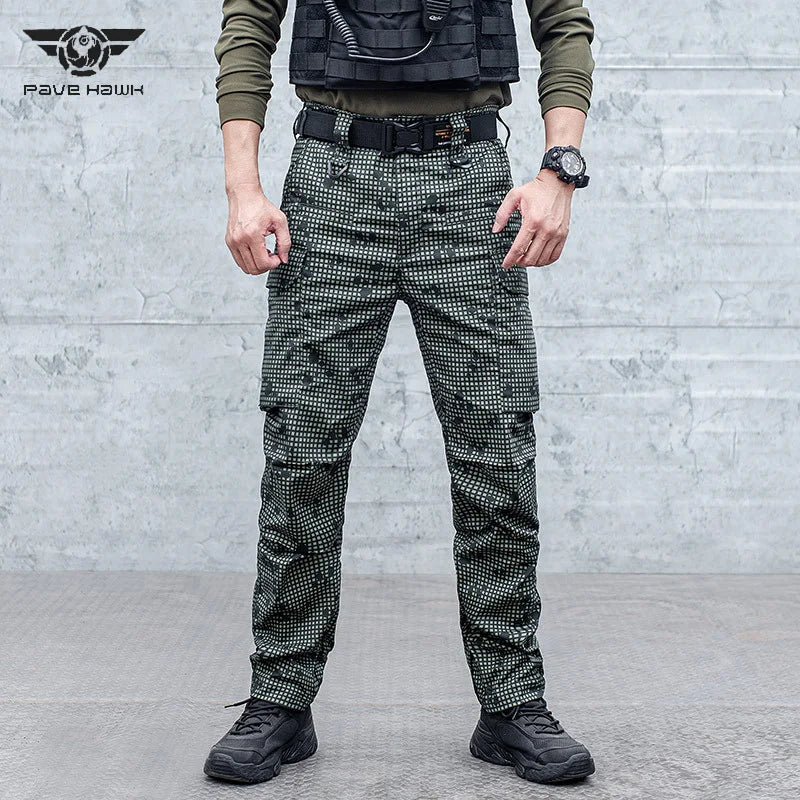 Cargo Pants Stretch Straight-leg