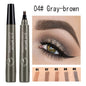 Eyebrows Pen Eyebrow Tattoo Waterproof Liquid Black Eye Brow Makeup Pencil Microblading