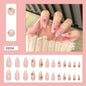 24 Pcs Press on Nails Glossy Reusable Nails