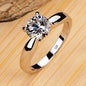 Never Fade 18K White Gold Color Ring Solitaire 2 Carat