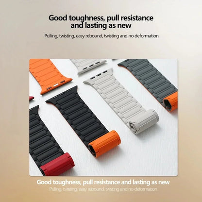 Magnetic Loop Silicone Bracelet iWatch sultra 2 strap