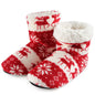 Woman Home Socks Christmas Elk Indoor Shoes Warm Anti-Skid Sole