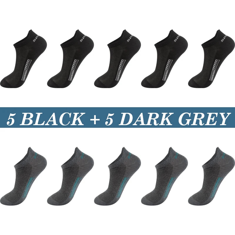 High Quality 10Pairs Men Socks Cotton Size 39-48