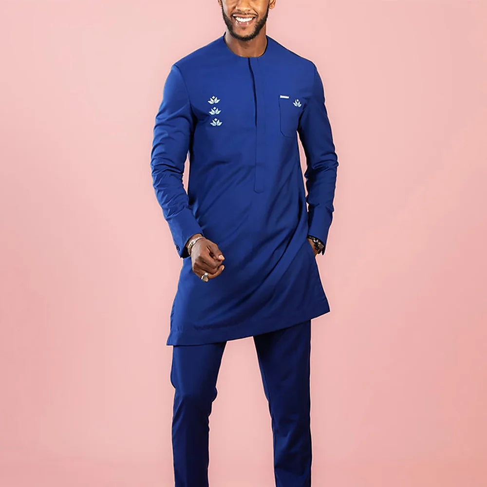 African Native Outfit Men's Designer 2PC Abaya