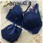 French/Korean Bra Set Lace Gather Underwear Adjustable Push Up Bra