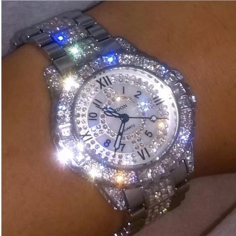 Luxury Women  Quartz Watch Rhinestone