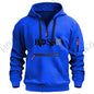 Men's digital printed leisure sports multi-zipper hooded long-sleeved hoodie pullover