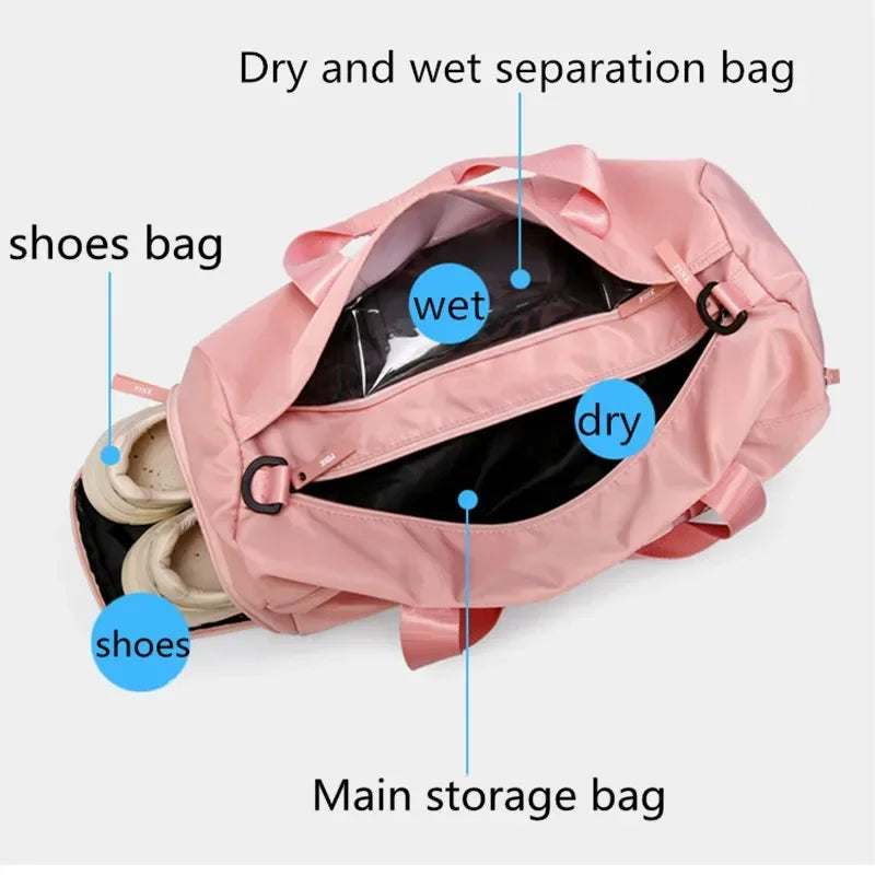 Duffle Bag with Shoe Compartment Waterproof