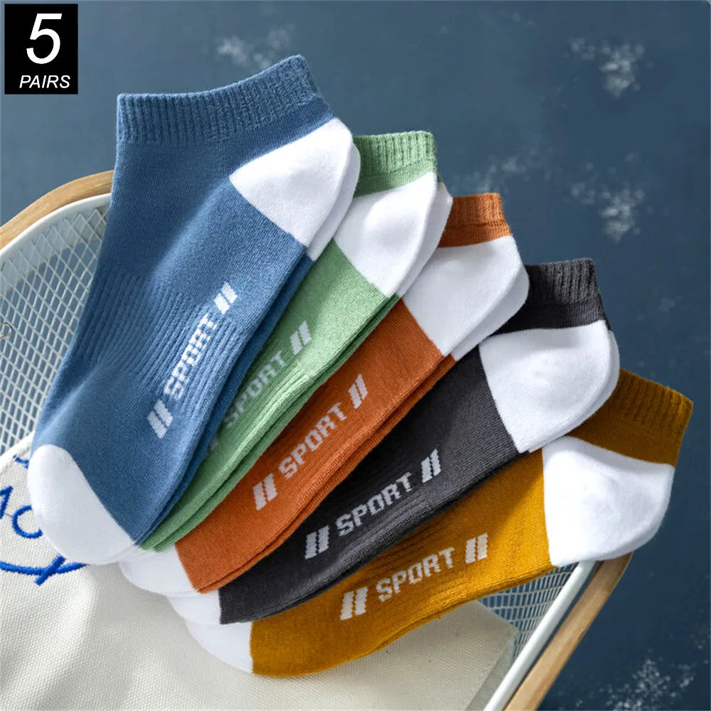 5 Pairs/Pack "Sports" Men's Summer Socks