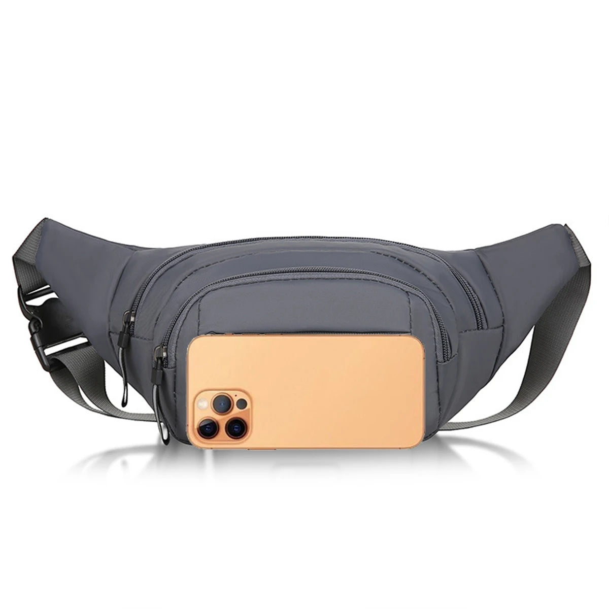 Pure Canvas Fit Waistpack Mobile Waistpack Men's Sports Outdoor Leisure Running Anti Theft Ultra Thin Invisible.-zmt