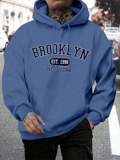 Men Oversize Comfortable Hoody Brooklyn print