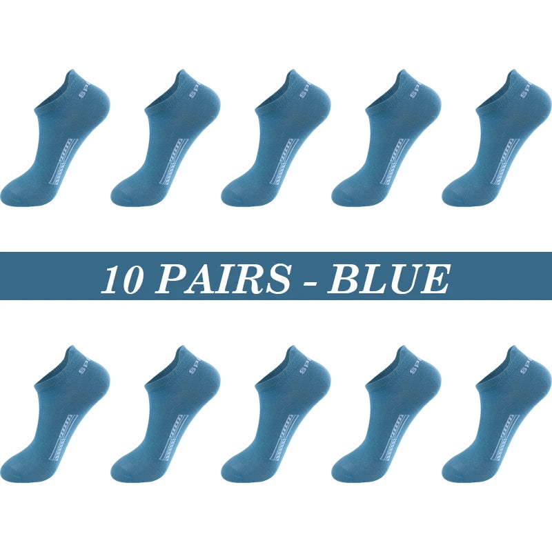 High Quality 10Pairs Men Socks Cotton Size 39-48