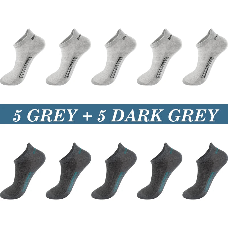 High Quality 10Pairs Men Socks Cotton Size 39-48