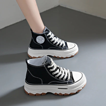 High Top Lace-Up Non-slip Canvas