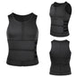 Men's Body Shaper Waist Trainer Sauna Vest Double Belt Sweat Shirt Corset