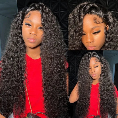 Curly Wave Human Hair Lace Frontal  100% Natural