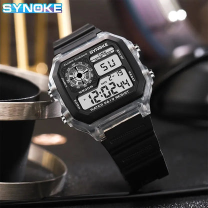 Digital Sports Luminous Multifunction Waterproof Wristwatch