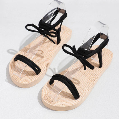 Anti-slip wear comfortable lightweight soft soled strappy sandals