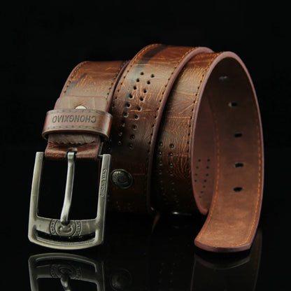 Vintage Buckle Belt Casual Riveted Waistband