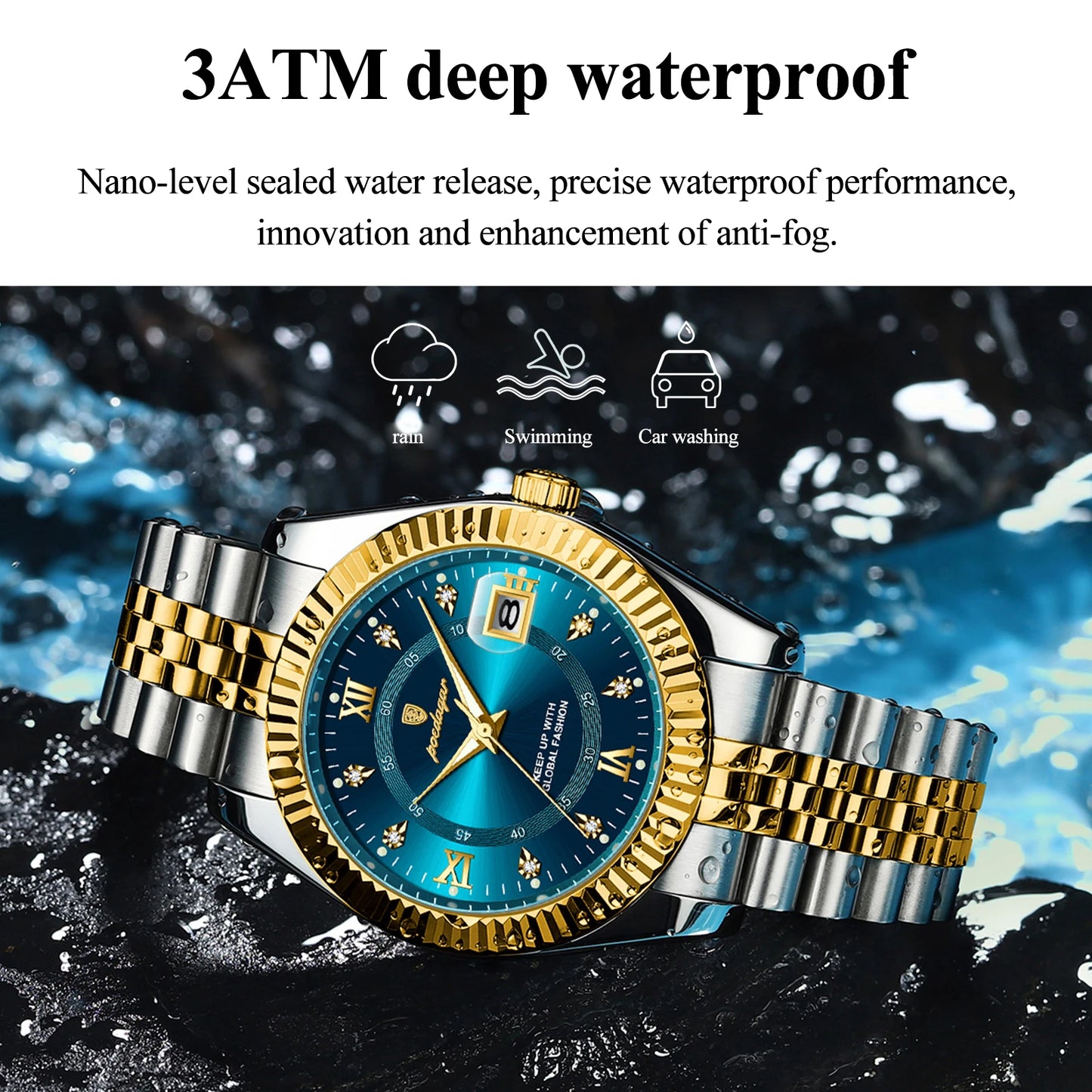 POEDAGAR Sport Wrist Watch For Men Waterproof