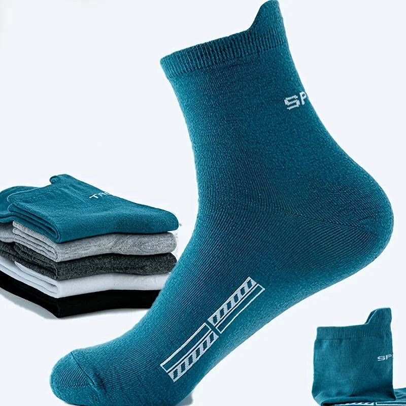 10 Pairs Breathable Cotton Sports Men Socks