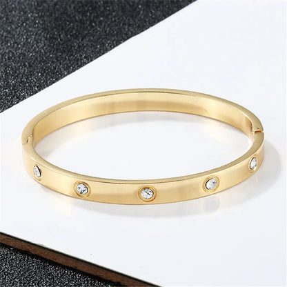 Simple Baroque Pearl Fashion Gold Color Bracelet