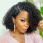 Lace Frontal 100% Brazilian Glueless Short Water Curly wig