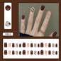 24 Pcs Press on Nails Glossy Reusable Nails