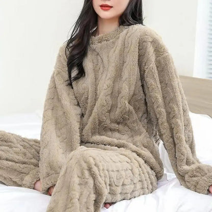 2-Piece Sleepwear Set Stylish Comfortable Pullover Pants